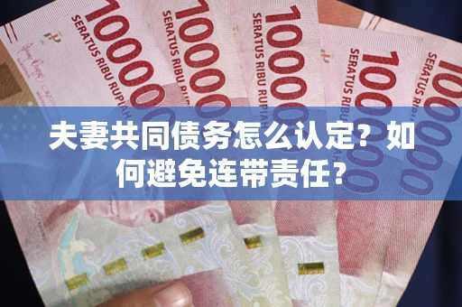 济南夫妻共同债务怎么认定？如何避免连带责任？