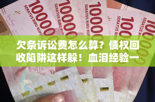 济南欠条诉讼费怎么算？债权回收陷阱这样躲！血泪经验一次讲透