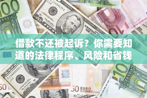 济南借款不还被起诉？你需要知道的法律程序、风险和省钱技巧